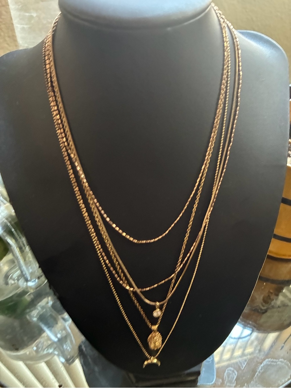 Multi-Layer Gold Pendant Necklace - Women Jewelry